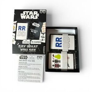 STAR WARS Card Game Say What You‎ See Quick Fire Catch Phrase Paladone Complete